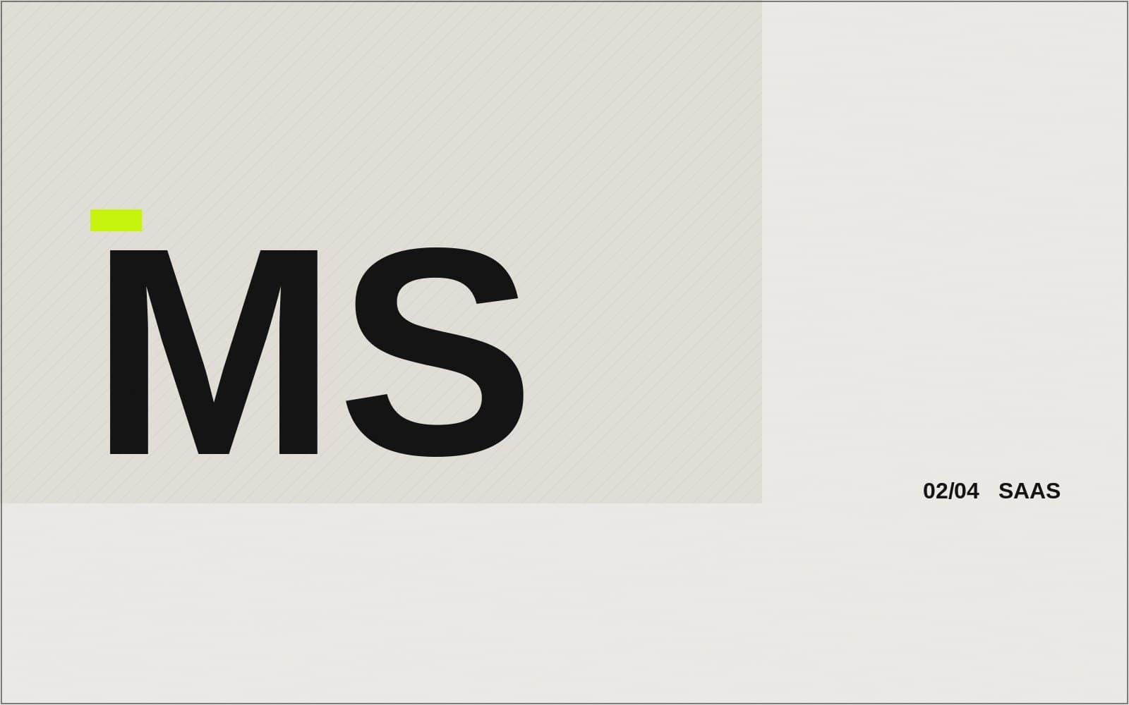 Meridian SaaS projesinin kapak görseli: ürünün yeni marka kimliğinden bir kompozisyon.
